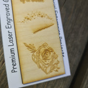 Michael's Magic Quote Wooden Engraved Bookmark