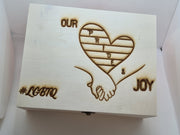 For LGBTQ Couples, Pride of Joy Wooden Memory Box