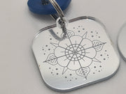 Because She Deserves Something Special, Silver Mirrored Acrylic Engraved Keyring