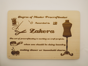 Zakera's Personalised Procraftinator Wooden Board