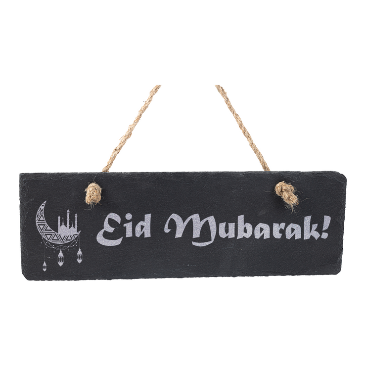 Eid Slate Rectangle Sign