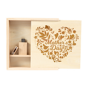 Mother's Day Wood Memory Box and USB
