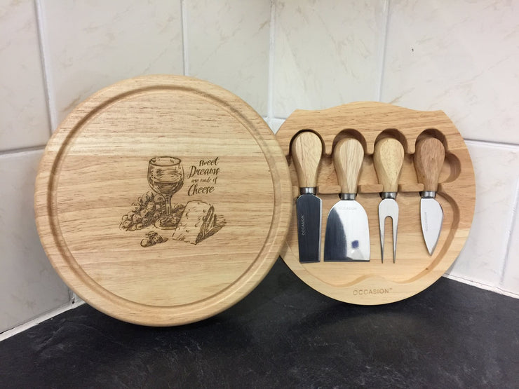 Personalised Cheese board set gift for Christmas, Mother&