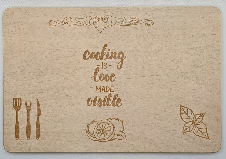 Cooking With Love Chopping Board