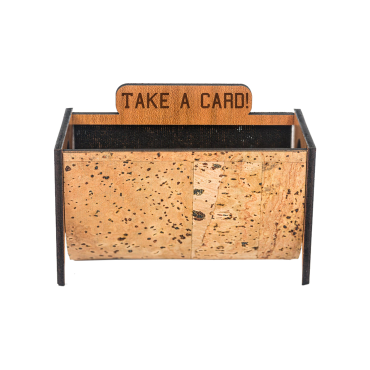 Personalised Cork Business Card Stand