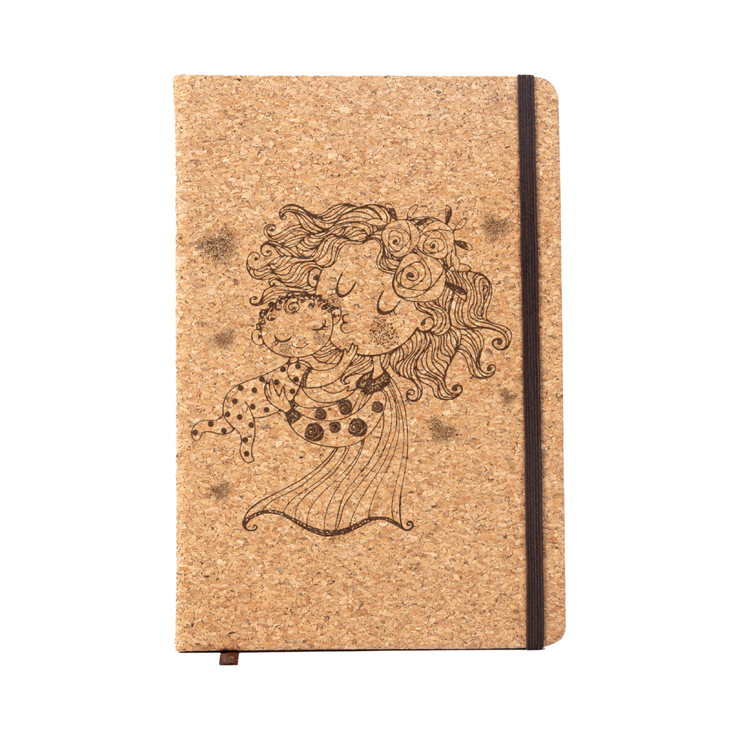 Personalised Lined Notebook- Cork
