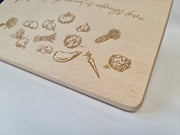 Stunning Engraved Kitchen Chopping or Cheese Board