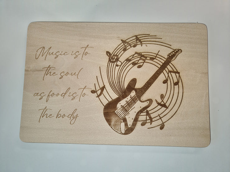 Unique Chopping or Cheese Board for Music Loving Cooks