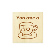 Customised Personalised Wood Coaster
