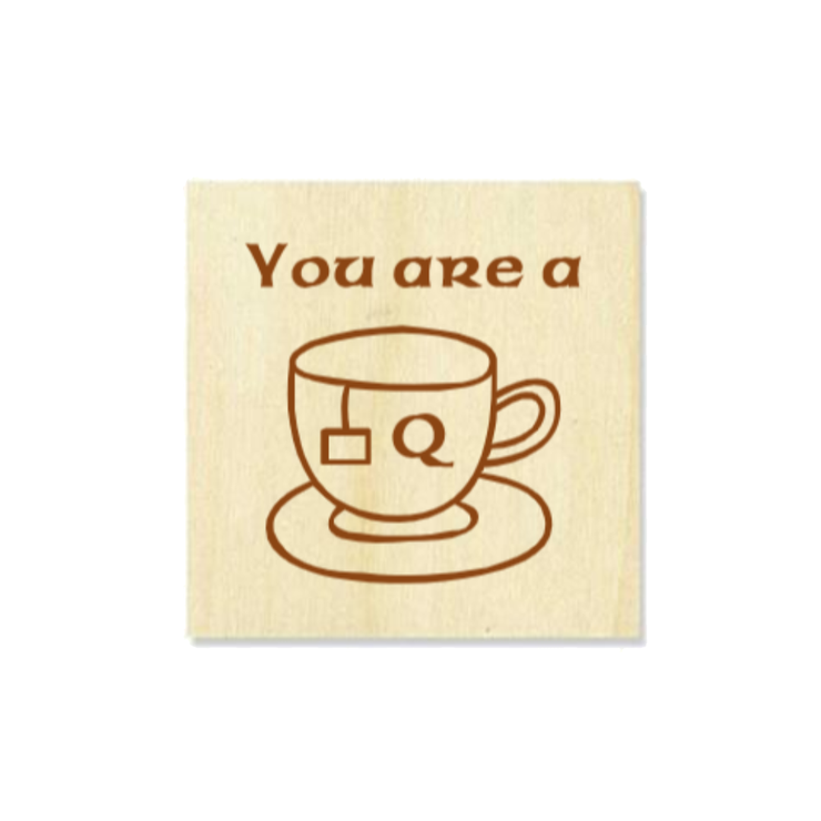 Customised Personalised Wood Coaster