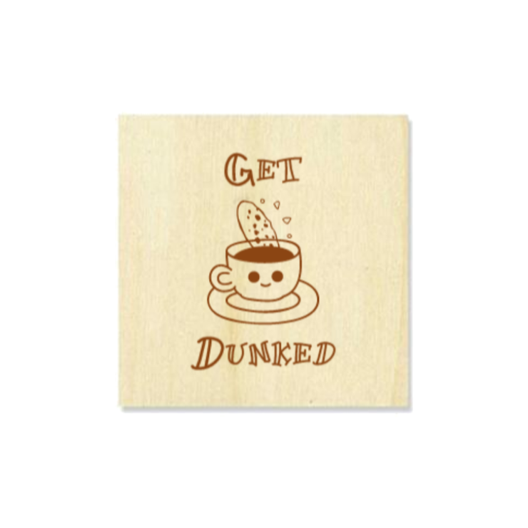 Customised Personalised Wood Coaster