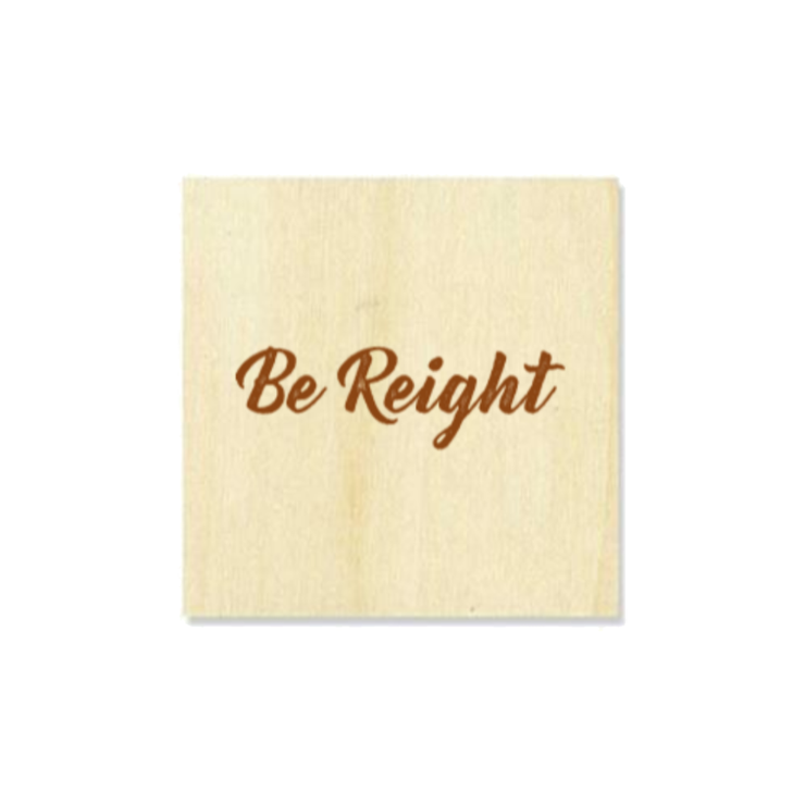 Customised Personalised Wood Coaster