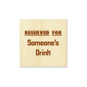 Customised Personalised Wood Coaster